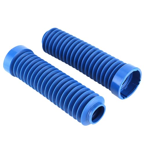 Blaihild Front Fork Shock Boot Dust Cover 2PCS Blue Rubber for ATC 250R 350X 1983-1986, 36mm Small ID 58mm Large ID 10-13 Inch Length, Mud Scratches Protector for ATV Offroad Suspension