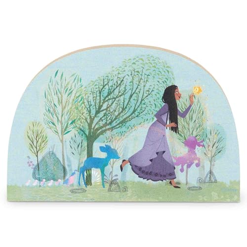 Disney Wish Asha and Star Whimsical Woods Scene Shelf Sitter Decor