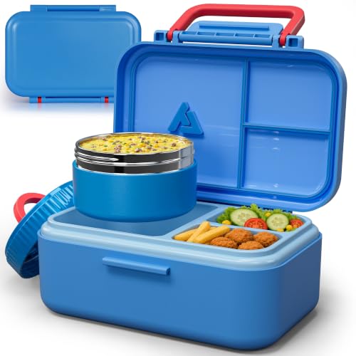 Image of Bento Lunch Box 1283ML / 43 oz with 391 ML / 13 oz Food Jar, Ice Pack