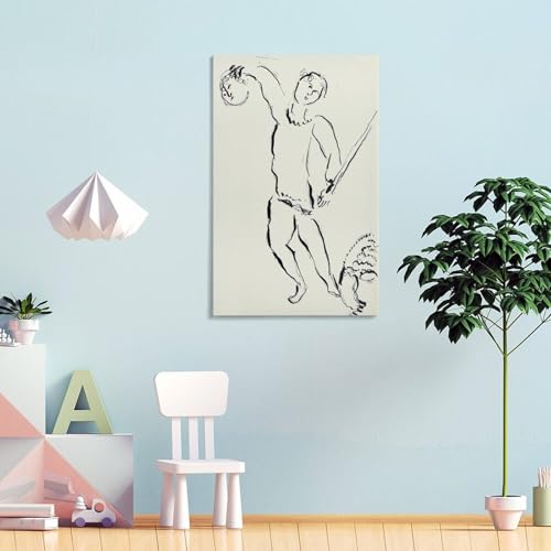 Impression sur toile Marc Chagall David tableau haute définition - 4