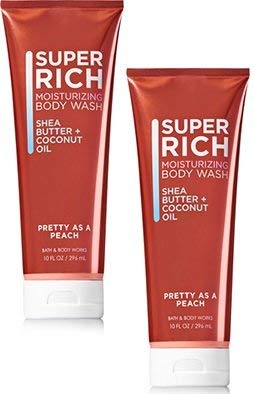 Bath and Body Works 2 Pack Pretty as a Peach Moisturizing Body Wash 10 Oz