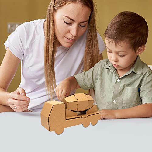 Casa de Papelão - Playhouse de coloração de papelão,Paper Toys DIY Making, Crisp KT Board, Cultive C