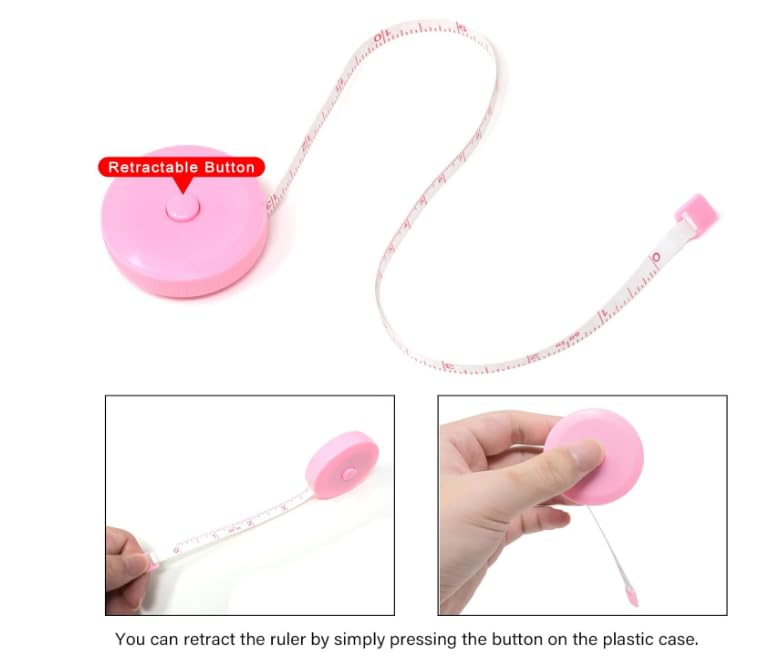 Image of HAPPY KIDS Cute Cartoon Measuring Tape for Kids & Tailoring (150 cm / 60 Inch) | Soft Measuring Scale with Animal Design | Portable Sewing & Body Measurement Tape RANDOM DESIGN 2 PC
