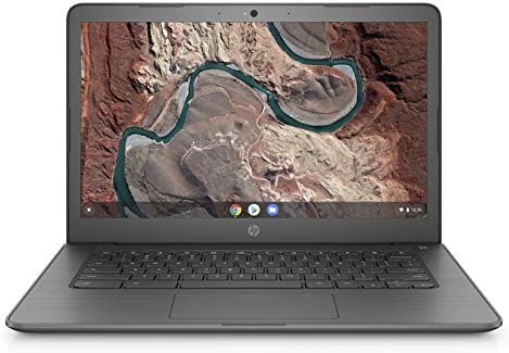 HP Chromebook 14-inch Laptop with 180-Degree Swivel, AMD Dual-Core A4-9120 Processor, 4 GB SDRAM, 32 GB eMMC Storage, Chrome OS (14-db0020nr, Chalkboard Gray)