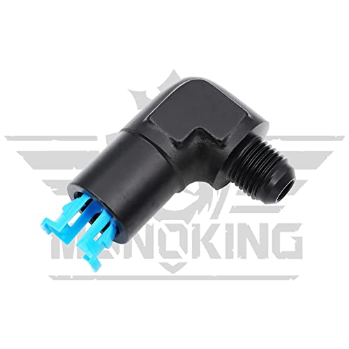 Evite fugas de gasolina con el conector EFI de 90 grados 6AN macho a 3/8 rápido en aluminio 8