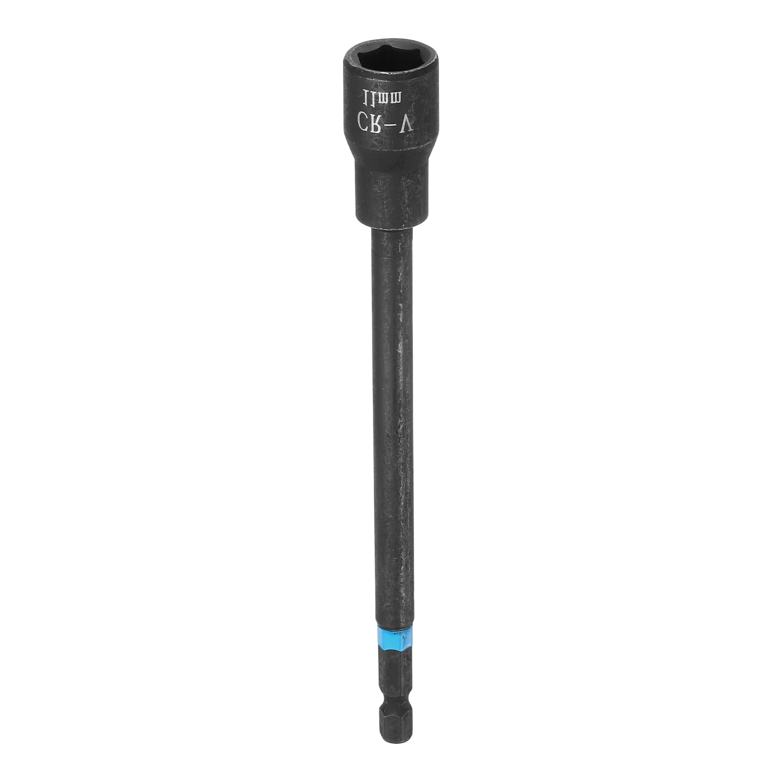 sourcing map Nut Driver Drill Bit 11mm Metric Socket 1/4" Hex Shank 6" (150mm) Magnetic 6-Point Sockets Quick Change Cr-V Steel Bolt Setters for Power Drill Drivers