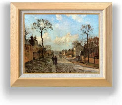 複製絵画 キャンバスアート 世界の名画 ピサロ 「ルブシエンヌの道