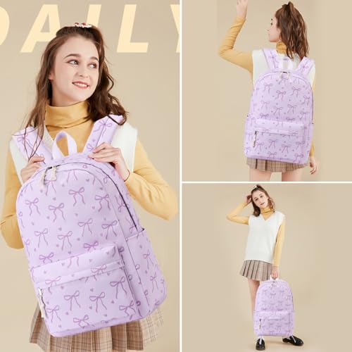 Image of LOIDOU Backpack for Girls School Backpacks Bookbags for Elementary Middle School Women Laptop Backpacks (purple-1, L-17)