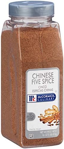 McCormick Culinary Chinese Five Spice, 16 oz - One 16 Ounce Container of Chinese Five Spice Powder with Sweet and Savory Flavor in Stir-Fries, Stews and More