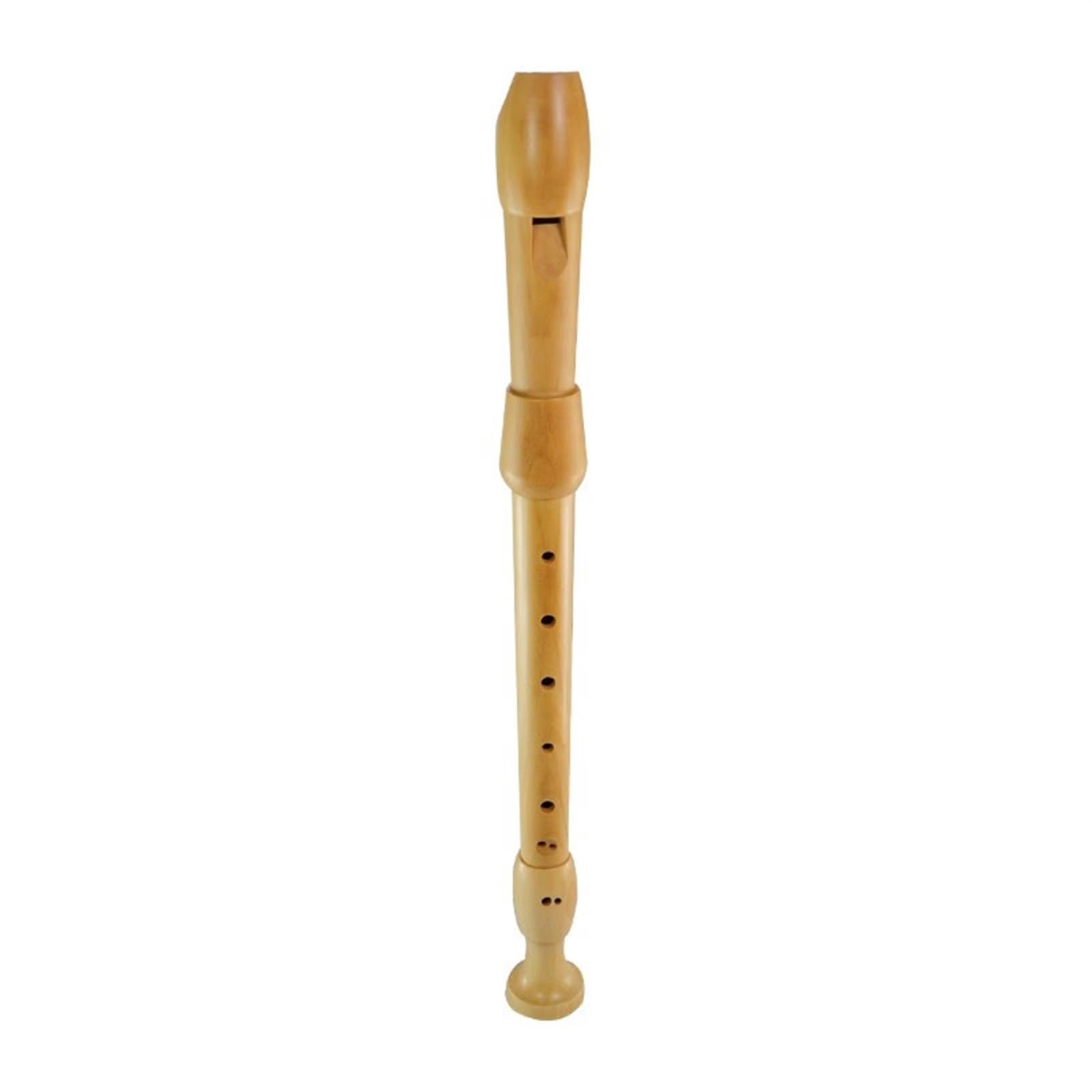 8-Loch-Holzblockflöte, Schüler Tenorflöte, Naturtöne, F-Ton, Holzmaterial, Natürliche Farbe
