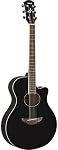 Guitare acoustique-électrique Yamaha APX600 VW, corps mince, Blanc vintage