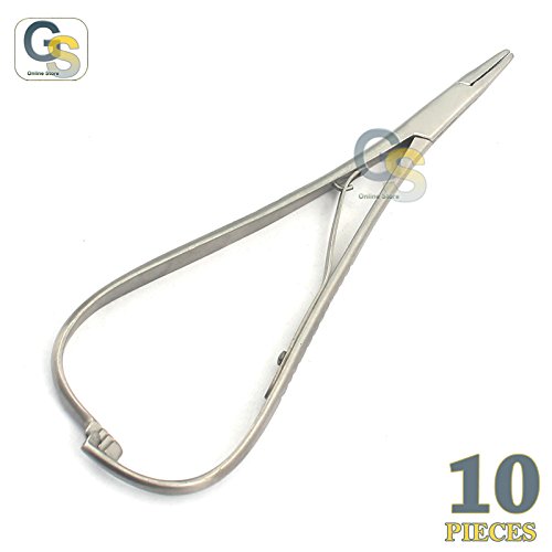 G.S 10 Pieces Dental Needle Holder MATHIEUS 14CM Pliers FORCEP Dental Orthodontics Instruments Best Quality