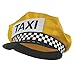 Yellow Taxi Cab Driver Hat Classic Look With Classic Black & White Accents