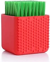 ONICORN 1 PCS Silicone Laundry Brush Scrub Multi-use Household Cloth Washing Brush Dual-use Scrubbing Brush for Clothes Underwear Shoes Plastic Soft Cleaning Tool (RED)
