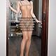 RUIBAVYA Damen Bodystocking öL GläNzend Bodystocking Schrittlos Bodysuit Einstellbar Nylon Catsuit Frauen Overall Strumpfhose 8D Coffee