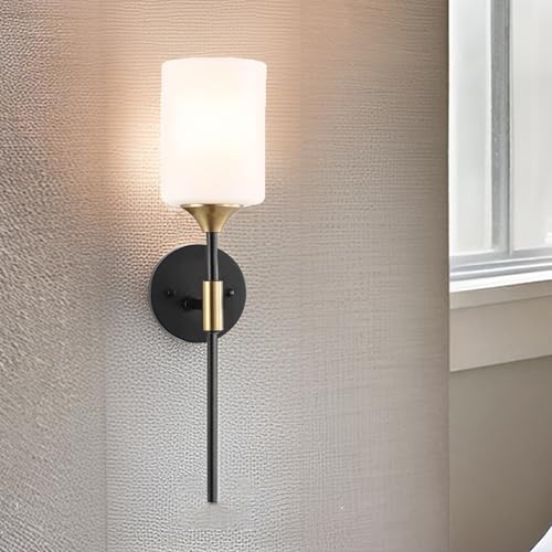 Image of SINOMAN Wall Light for Living Room Modern /Wall Lamps for Bedroom /for Living Room /Wall Lights for Home Decoration /Bedside Wall lamp (Black Gold, Without Bulb)