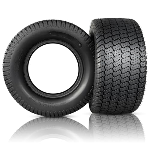 PROPARTS 23x9.50-12 Lawn Mower Tires 23x9.5x12 nhs 4PR Turf Tire for Riding Lawn Mowers & Garden Tractor Tubeless Set of 2