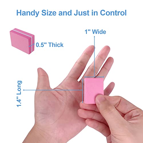 Nail Buffers 100 Pack Hot Pink