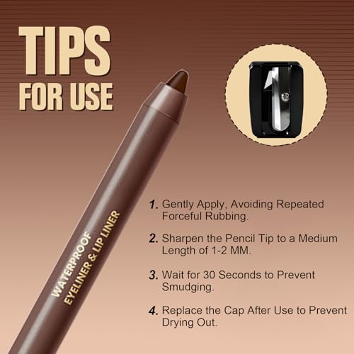 Image of Grey Black Matte Gel Eyeliner Pencil, Waterproof Smudge-proof Long Lasting Plum Eye Liner, High-Pigmented Smooth Creamy Formula for Mature Women, Eyes Makeup Pen with Sharpener