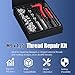 Rudolsean Thread Repair Kit M9x1.25mm Helicoil Restoring Thread Repair Tools Wire Insert Kit for Helicoil Type Internal Screw Holes Repairing