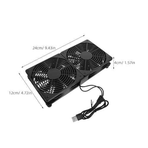 Ventilateur USB double pour PC et routeur UKCOCO ultra-mince - 8