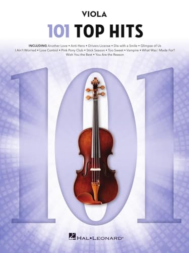 101 Top Hits for Viola | Sheet Music Songbook for Viola Players | Pop and Viral Favorites for Solo Practice and Performance | Easy Viola Music Collection