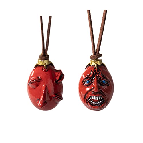 SONGCHANGJEWELRY Manga Berserkers Behelit Necklace Keychain - Brand Of Sacrifice Rune Pendant - Cosplay Accessories Set Gift for Women Men Fans