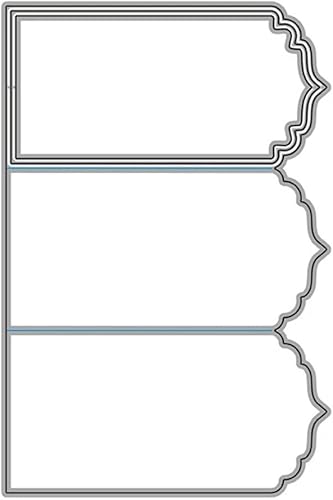 Miniatura 7 de 3 piezas de troqueles de metal con marco, troqueles de corte de marco de Navidad, plantillas de papel, manualidades, troqueles de corte de metal,