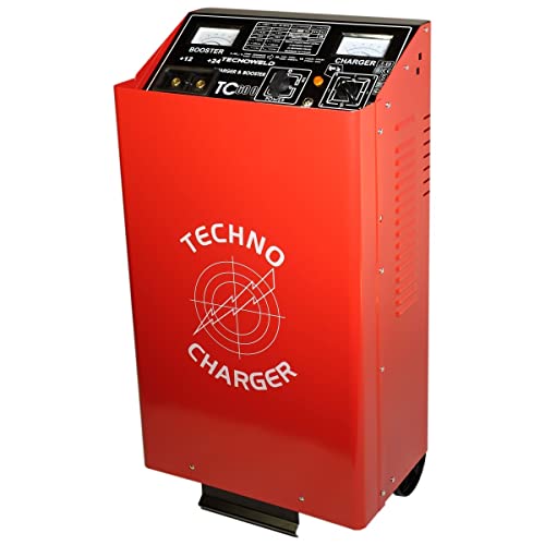 TECNOWELD - Chargeur de Batterie 12-24V TC600 - Démarreur Professionnel 700Ah pour Camion, Voiture et Tracteur - Charge Lente/Rapide avec Télécommande de...
