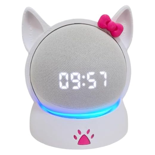 Suporte Para Alexa Echo Dot 4 E 5 Gatinha Kitty
