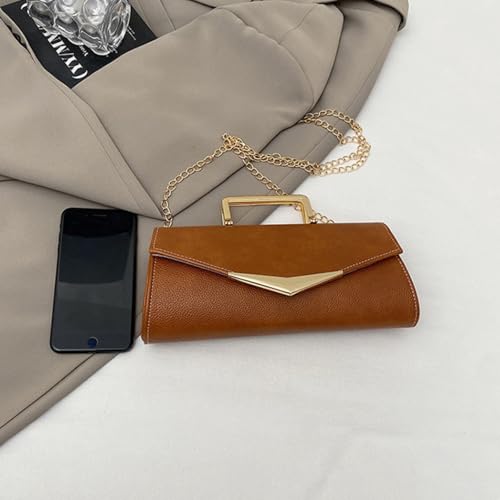 Image of Women Vegan Leather Evening Handbag Crocodile Pattern Handle Clutch Purse Cross Body Envelope Bag