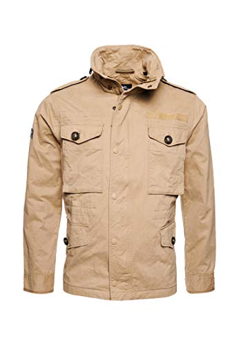 Image of Superdry Men's Field Jacket Jacket Not Applicable, Beige (Dress Beige L3l), Small