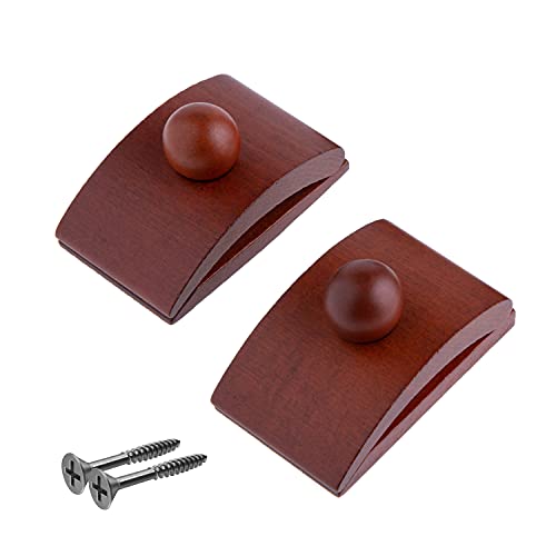 Classy Clamps Wooden Quilt Wall Hangers â€“ 2 Large Clips (Dark) and Screws for Wall Hangings - Tapestry Hangers / Quilt Hangers for Wall hangings - Quilt Clips / Wall Clips for Hanging / Quilt Rack
