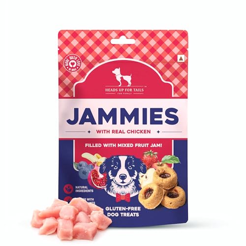 HUFT Jammies with Real Chicken Filled with Mixed Fruit Jam Treat for Dogs - 100 gm (B0CX4L7W22) Amazon Price History, Amazon Price Tracker