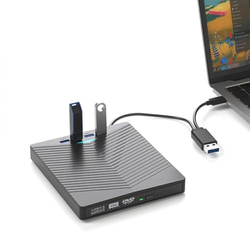 Graveur externe de CD mince portable et lecteur DVD 120mm pour ordinateur - 5