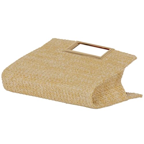 Image of Top Handle Straw Clutch