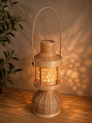 Handmade Bamboo Decorative Lantern – Eco-Friendly Lamp for Home &...