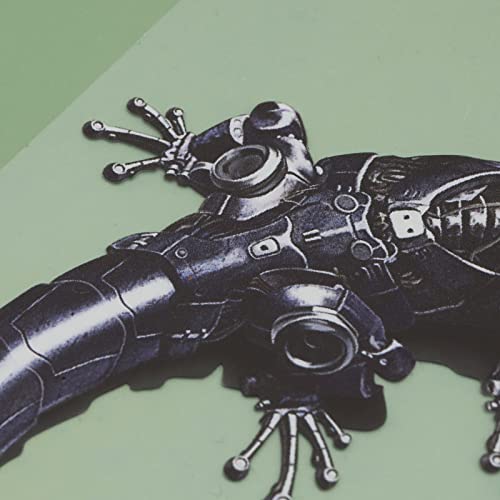 3D Gecko-Form Aufkleber Selbstklebend Reflektierend Wasserdicht Abziehbilder für Auto LKW Motorrad Fenster Stoßstange Wand, Grau