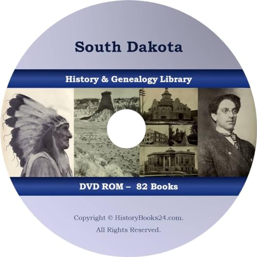 82 BOOKS - South Dakota - SD Mount Rushmore Bison Sioux Badlands Prairie - CD/DVD