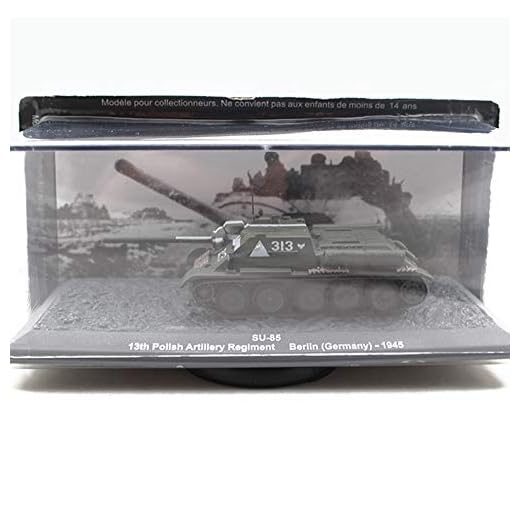 1/72 skala SU-85 tank sovjetisk legeringsmodell, vuxenpresent och samlarföremål, 4,3 tum X 1, 6 tum