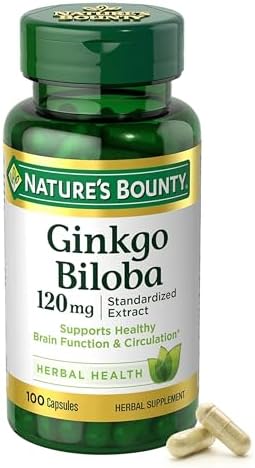 Ginkgo Biloba Capsules 120mg, Memory Support