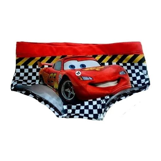 Anjo da Mamãe Sunga Infantil Masculina Meninos Carros Relâmpago McQueen Praia Piscina
