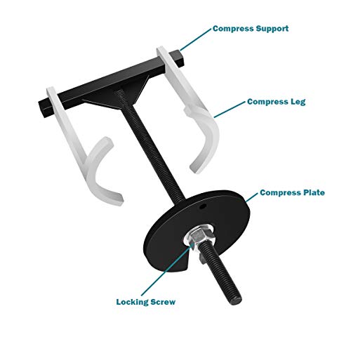 Goplus Transmission Spring Compressor, Automatic Transmission Clutch Removing/ Installing Tool Kit, Strut Spring Compressor #TOP4