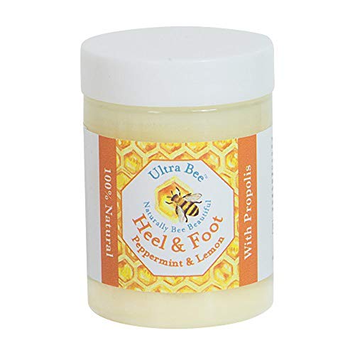 100% Natural Dry Heel & Foot Balm Honey, Propolis & Peppermint 100ml - Handmade