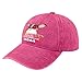 Chihuahua Mama Chi-Chi Gifts Dog Mom Hat for Mens Fashion Washed Distressed Pomegranate Red