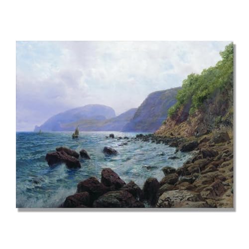 Impression sur toile Regardez la mer Lev Lagorio decoration salon 80x104cm