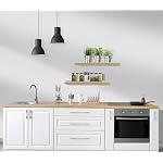 Sorbus Floating Shelves, Wall Shelves for Bedroom, Kitchen, Living Room, Home Decor 24 x 9 Inch Wall Mounted Floating Shelves for Wall, 2 Maple Wood - Image 5