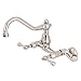 Kingston Brass KS3226BL Vintage Kitchen Faucet, 8-1/2 Inch in Spout Reach, Polished Nickel