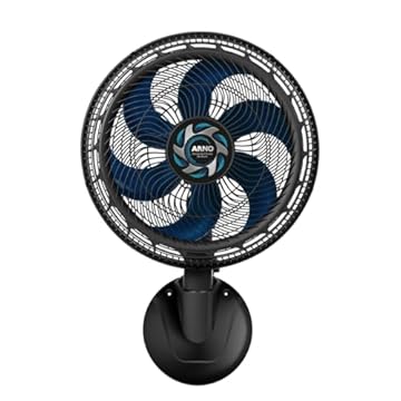 Ventilador de Parede Desmontável Arno Xtreme Force Breeze 40cm VB4P 127V, preto