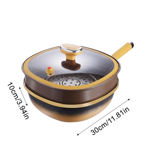 Poêle antiadhésive induction grande casserole profonde pour camping - 6